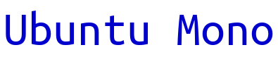 Ubuntu Mono font